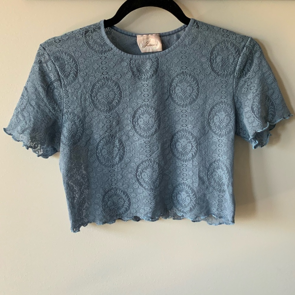 Baby Blue Crop Top